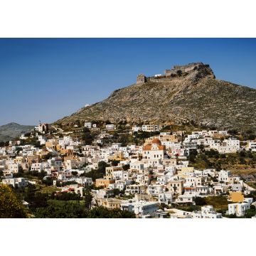 Lais Puzzle - Die Stadt Agia Marina mit der alten venezianischen Burg im Hintergrund. Insel Leros, Dodokanische Inseln, Griechenland - 1.000 Teile