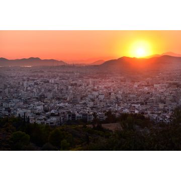 Lais Puzzle - Panoramablick auf Athen, Griechenland, direkt nach Sonnenuntergang - 2.000 Teile