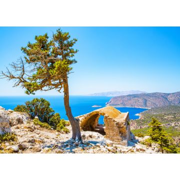 Lais Puzzle - Historische Ruine und Pinienbaum, Mediterranea, Insel Rhodos, Griechenland - 1.000 Teile