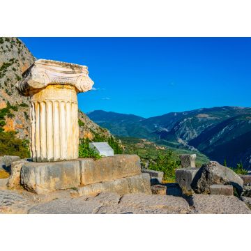 Lais Puzzle - eine alte Säule in der antiken Stätte von Delphi in Griechenland - 1.000 Teile