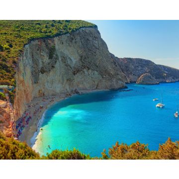 Lais Puzzle - Strand von Porto Katsiki, Insel Lefkada, Griechenland. Langer Strand mit türkisfarbenem Wasser auf den Ionischen Inseln in Griechenland - 40, 100, 200, 500, 1.000 & 2.000 Teile