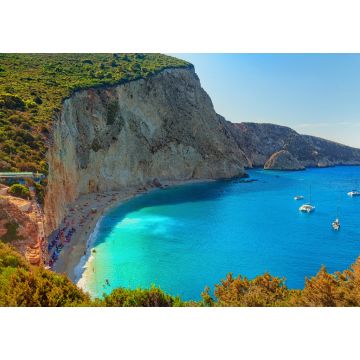 Lais Puzzle - Strand von Porto Katsiki, Insel Lefkada, Griechenland. Langer Strand mit türkisfarbenem Wasser auf den Ionischen Inseln in Griechenland - 1.000 Teile