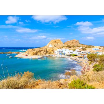 Lais Puzzle - Blick auf den schönen Strand und Hafen von Finiki, Insel Karpathos, Griechenland - 1.000 Teile