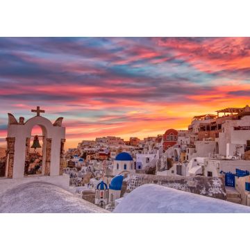 Lais Puzzle - Das Dorf Oia auf der Insel Santorin bei Sonnenuntergang in Griechenland - 1.000 Teile