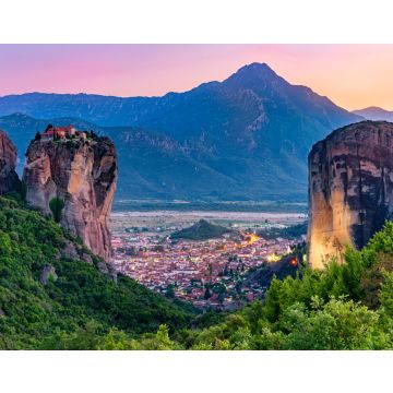 Lais Puzzle - Touristenattraktion Meteora, Klöster auf den Klippen im Sonnenuntergangslicht in Griechenland - 40, 100, 200, 500, 1.000 & 2.000 Teile