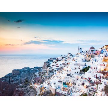 Lais Puzzle - atemberaubende Aussicht auf Oia Stadt bei Sonnenuntergang in Santorini, Kykladen Inseln Griechenland - 40, 100, 200, 500, 1.000 & 2.000 Teile