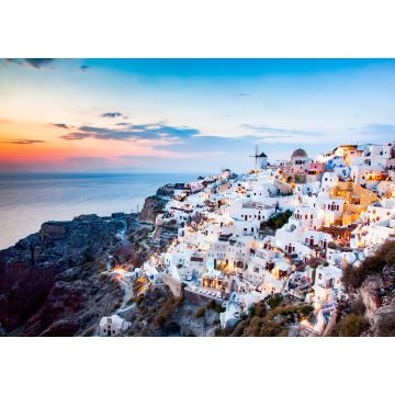 Lais Puzzle - Erstaunlicher Blick auf Oia bei Sonnenuntergang in Santorin, Kykladeninseln Griechenland - 1.000 Teile
