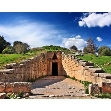 Lais Puzzle - Der Eingang zur "Schatzkammer des Atreus" (auch bekannt als "Tholos-Grab des Atreus" oder "Tholos-Grab des Agamemnon"), antikes Mykene, Argolis, Peloponnes, Griechenland - 40, 100, 200, 500, 1.000 & 2.000 Teile
