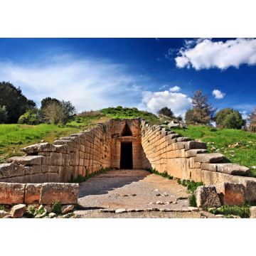 Lais Puzzle - Der Eingang zur "Schatzkammer des Atreus" (auch bekannt als "Tholos-Grab des Atreus" oder "Tholos-Grab des Agamemnon"), antikes Mykene, Argolis, Peloponnes, Griechenland - 1.000 Teile
