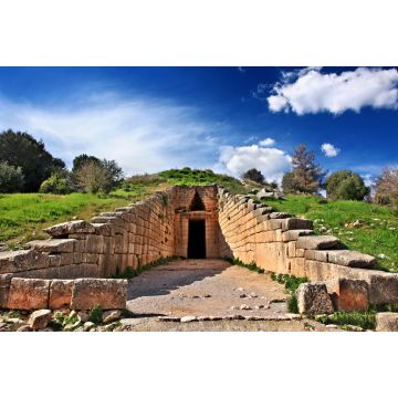 Lais Puzzle - Der Eingang zur "Schatzkammer des Atreus" (auch bekannt als "Tholos-Grab des Atreus" oder "Tholos-Grab des Agamemnon"), antikes Mykene, Argolis, Peloponnes, Griechenland - 2.000 Teile
