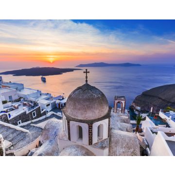 Lais Puzzle - Santorin, Griechenland. Das malerische Dorf Fira bei Sonnenuntergang - 40, 100, 200, 500, 1.000 & 2.000 Teile