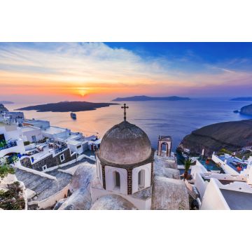 Lais Puzzle - Santorin, Griechenland. Das malerische Dorf Fira bei Sonnenuntergang - 2.000 Teile
