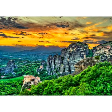 Lais Puzzle - Sonnenuntergang in Meteora in Griechenland - 1.000 Teile