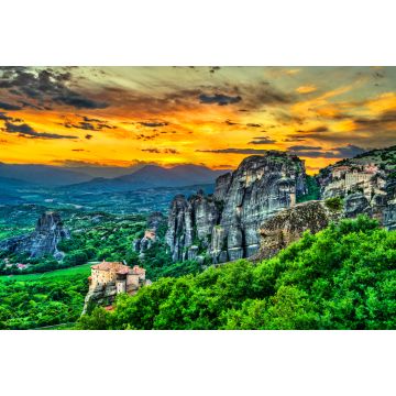 Lais Puzzle - Sonnenuntergang in Meteora in Griechenland - 2.000 Teile