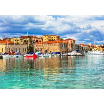 Lais Puzzle - Reisen in Griechenland - schöne Hafenmole der Altstadt von Chania auf der Insel Kreta - 1.000 Teile