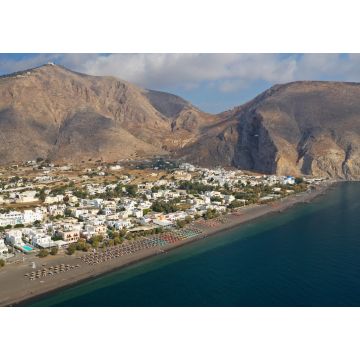 Lais Puzzle - Der berühmte Vulkanstrand und die Bucht des Dorfes Perissa, Insel Santorin, Kykladen, Griechenland - 1.000 Teile