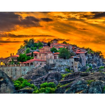 Lais Puzzle - Kloster von Varlaam und Kloster der Verklärung des Heilands in Meteora, Griechenland - 40, 100, 200, 500, 1.000 & 2.000 Teile