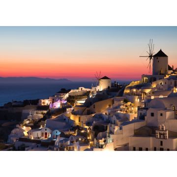 Lais Puzzle - Schöner Sonnenuntergang in Oia auf der Insel Santorin, Griechenland - 1.000 Teile
