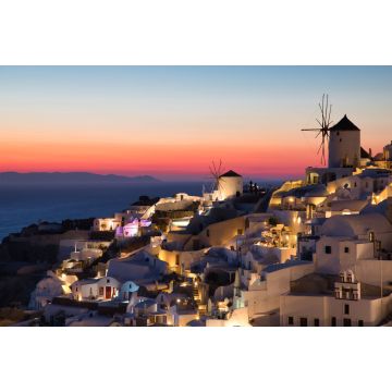 Lais Puzzle - Schöner Sonnenuntergang in Oia auf der Insel Santorin, Griechenland - 2.000 Teile