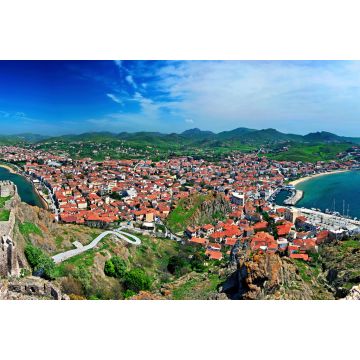 Lais Puzzle - Panoramablick auf Myrina, die Hauptstadt der Insel Lemnos, von ihrer Burg aus - 2.000 Teile