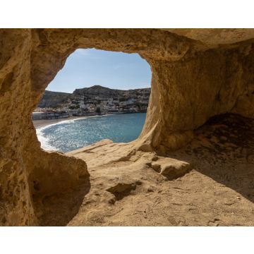 Lais Puzzle - Beeindruckende römische Katakomben in den Sandsteinfelsen über dem Strand von Matala, Kreta, Griechenland - 40, 100, 200, 500, 1.000 & 2.000 Teile