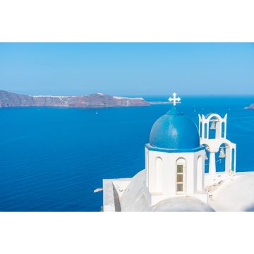 Lais Puzzle - Theoskepasti-Kirche mit Blick auf die Insel Thirasia auf Santorin in Griechenland - 2.000 Teile