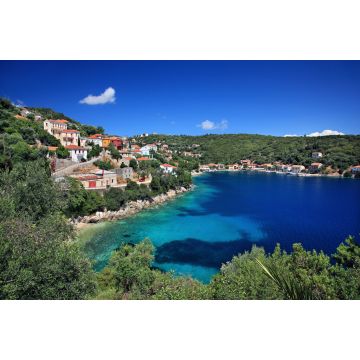 Lais Puzzle - Das Dorf Kioni, das schönste der Insel Ithaka. Präfektur Kefalonia, Ionisches Meer, Griechenland - 2.000 Teile