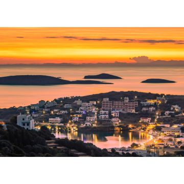 Lais Puzzle - Die Bucht von Batsi auf der griechischen Kykladen-Insel Andros im Sonnenuntergang - 1.000 Teile