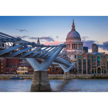 Lais Puzzle - St. Paul's Cathedral mit Millennium Bridge bei Sonnenuntergang - London, UK - 1.000 Teile