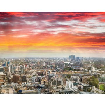 Lais Puzzle - Luftaufnahme der Londoner Skyline bei Sonnenuntergang, Ostseite - 40, 100, 200, 500, 1.000 & 2.000 Teile