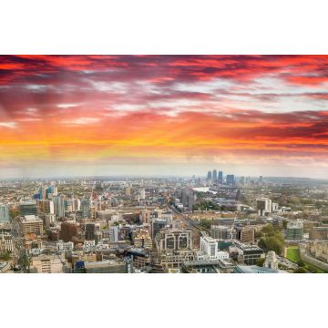 Lais Puzzle - Luftaufnahme der Londoner Skyline bei Sonnenuntergang, Ostseite - 2.000 Teile