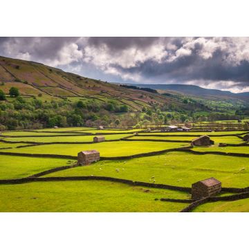 Lais Puzzle - Field Barns bei Gunnerside / Swaledale im Yorkshire Dales National Park, der sich in die nördlichen Pennines hineinzieht - 1.000 Teile