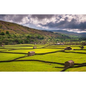 Lais Puzzle - Field Barns bei Gunnerside / Swaledale im Yorkshire Dales National Park, der sich in die nördlichen Pennines hineinzieht - 2.000 Teile