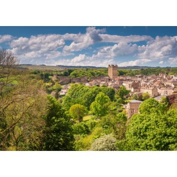 Lais Puzzle - Richmond Town and Castle / Die Marktstadt Richmond liegt am Rande der North Yorkshire Dales, am Ufer des Flusses Swale - 1.000 Teile