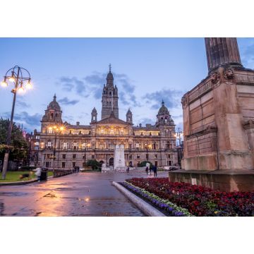 Lais Puzzle - City Chambers am George Square in Glasgow, Schottland, bei Nacht - 1.000 Teile