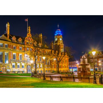 Lais Puzzle - Nachtansicht des Rathauses in Leicester, England - 1.000 Teile