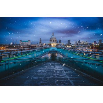 Lais Puzzle - Millenium Bridge an einem kalten Wintermorgen mit Schneefall, London, Vereinigtes Königreich - 2.000 Teile
