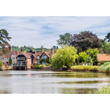 Lais Puzzle - Blick auf das schöne historische Dorf Beaulieu und den Fluss in der Region New Forest in Hampshire, England, Vereinigtes Königreich - 1.000 Teile