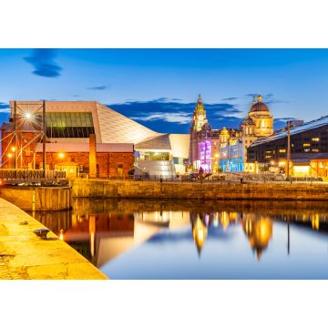 Lais Puzzle - Liverpool Skyline Pier Kopf Sonnenuntergang - 1.000 Teile