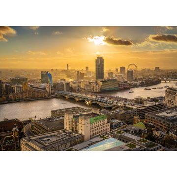 Lais Puzzle - London, England - Panoramablick auf die Skyline von London bei Sonnenuntergang mit der Blackfriars-Brücke über die Themse - 1.000 Teile