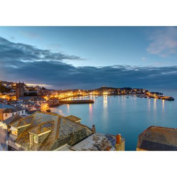 Lais Puzzle - Dämmerung in der schönen Küstenstadt St. Ives in Cornwall, England - 1.000 Teile