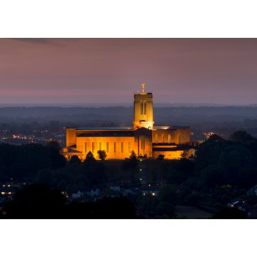 Lais Puzzle - UK, England, Surrey, Guildford, Kathedrale in der Abenddämmerung - 1.000 Teile