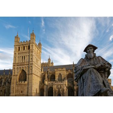 Lais Puzzle - Exeter - Richard-Hooker-Statue und Kathedrale St. Peter - 1.000 Teile