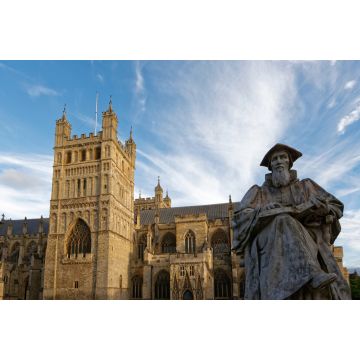 Lais Puzzle - Exeter - Richard-Hooker-Statue und Kathedrale St. Peter - 2.000 Teile