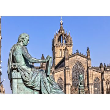 Lais Puzzle - David Hume Statue und St Giles Cathedral in Edinburgh, Schottland - 1.000 Teile