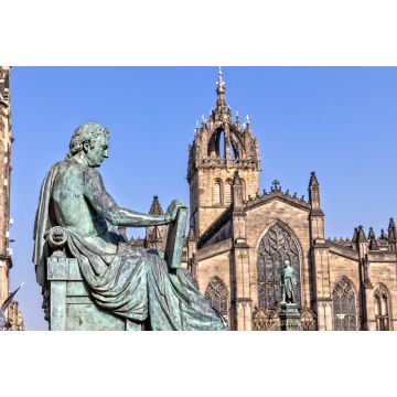 Lais Puzzle - David Hume Statue und St Giles Cathedral in Edinburgh, Schottland - 2.000 Teile