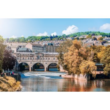 Lais Puzzle - Blick auf die Pulteney Bridge am Fluss Avon in Bath, England - Herbstfarben - 2.000 Teile