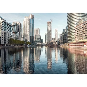 Lais Puzzle - Stadtbild mit modernen Gebäuden am Millwall-Innenhafen in Canary Wharf - 1.000 Teile