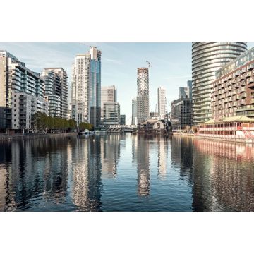 Lais Puzzle - Stadtbild mit modernen Gebäuden am Millwall-Innenhafen in Canary Wharf - 2.000 Teile