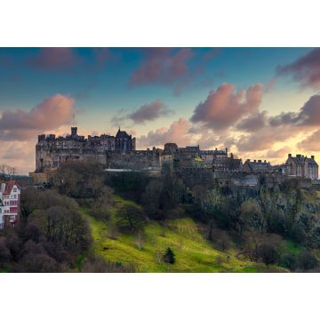Lais Puzzle - Edinburgh Castle tagsüber mit blauem Himmel und Wolken - 1.000 Teile
